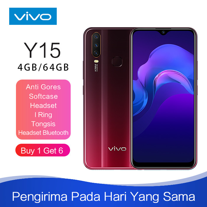 Jual vivo y15 rom 4gb/64gb Garansi resmi 5000mAh Battery ...