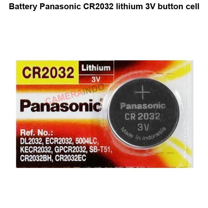 Jual Battery Panasonic CR2032 lithium 3V button cell