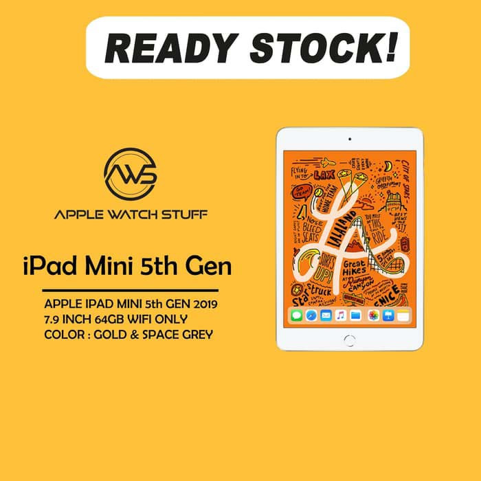 Jual Apple iPad Mini 5 2019 7.9 Inch 64gb Wifi Only - Gold