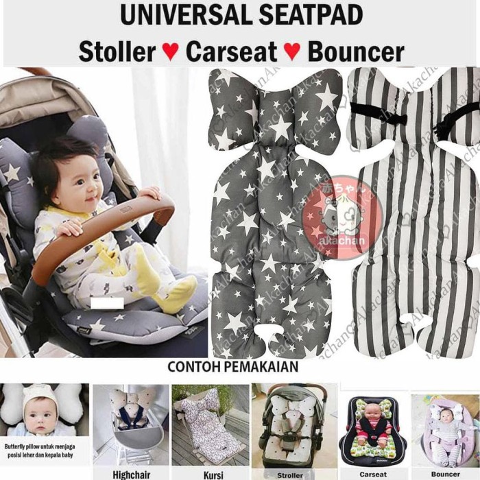 Jual Diskon Termurah Grey Star Alas Stroller Pad Stroler Cat Alas Stroller Pad Stroler Cat