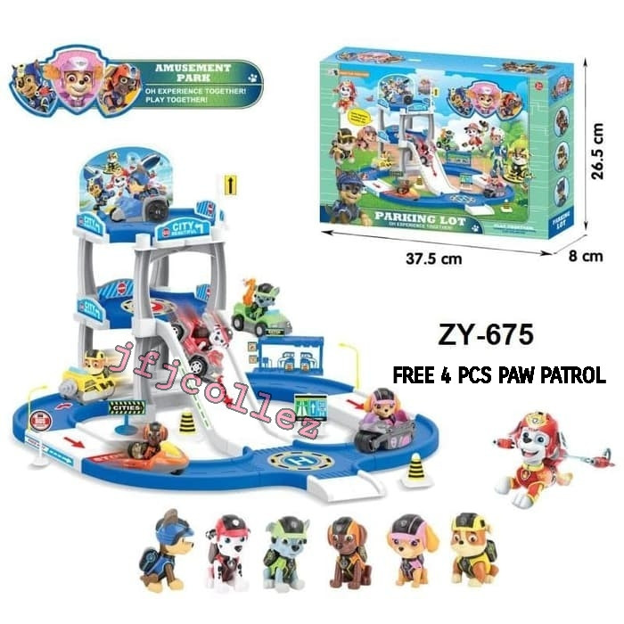 paw patrol parking lot