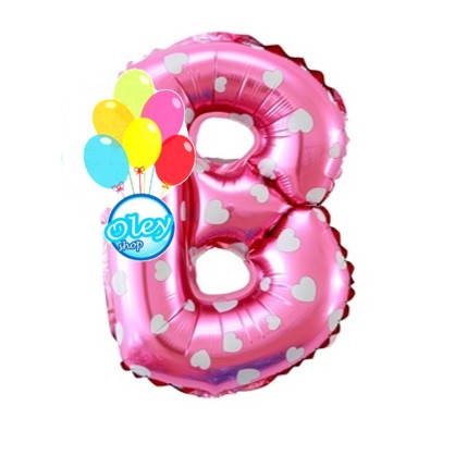 Jual Balon Huruf B Warna Pink Uk 40 Cm Jakarta Utara The Ngesot Oley Tokopedia