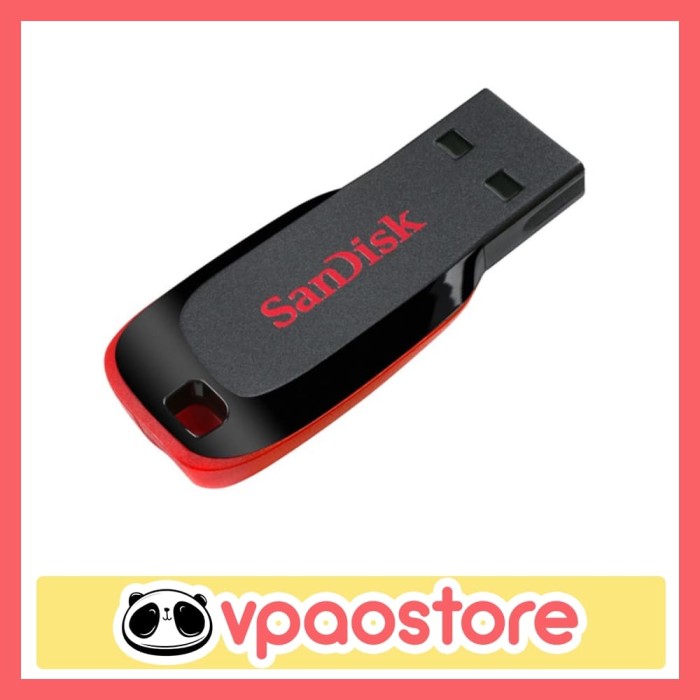 64GB USB 2.0 FlashDrive SanDisk Cruzer Blade SDCZ50-064G 3 PACK W// Lanyard