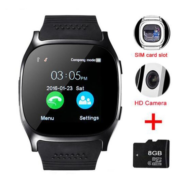 smart watch with camera bluetooth