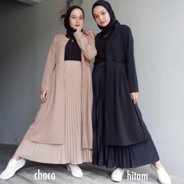 tunik images model terbaru: Padu Padan Tunik Dan Rok Plisket