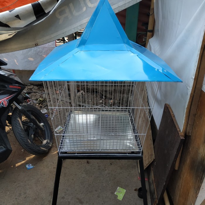 Jual Kandang Burung Beo Model Kerucut Ukuran Kecil Plus