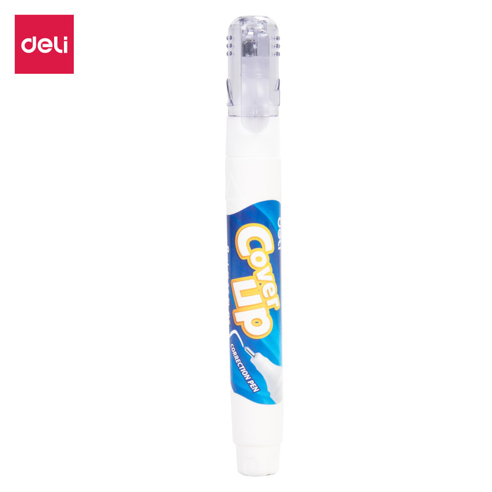 Promo Deli E7286 Tip XCorrection Pen Steel Tip 8ml White Bottle