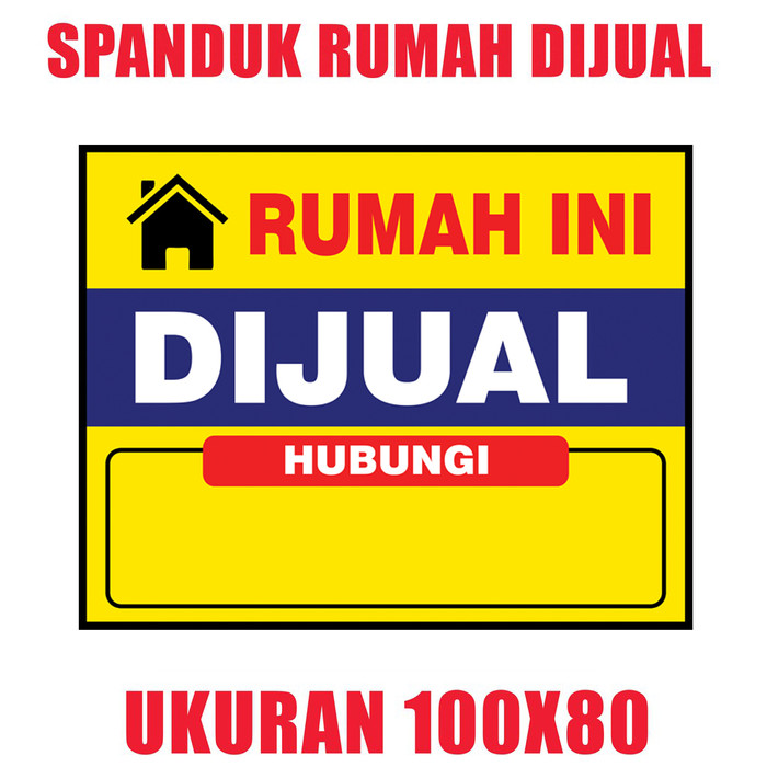 Jual Spanduk / Banner Rumah Dijual 100 x 80 cm - Kota Tangerang - ADIOS ...