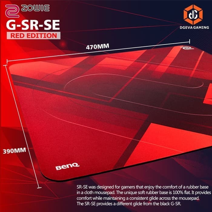 Jual Zowie Benq G Sr Se Red Gsr Mousepad Gaming Kota Bandung Jurangan Laptop Tokopedia