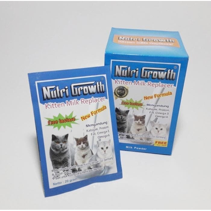 Jual Nutri Growth Susu Anak Kucing Kitten Cat Milk Replacer No Growssy Kota Depok Wina Pet Center Tokopedia