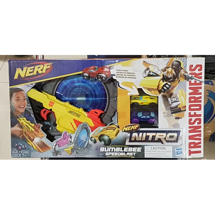 nerf nitro transformers bumblebee speedblast