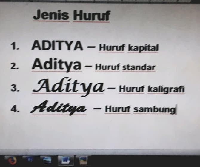 Huruf Kaligrafi Nama Sendiri Cikimm 