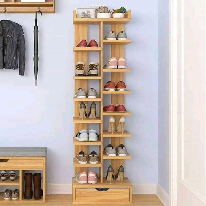 Jual Rak  Sepatu Kayu  Minimalis Susun Murah Rak  Sepatu 