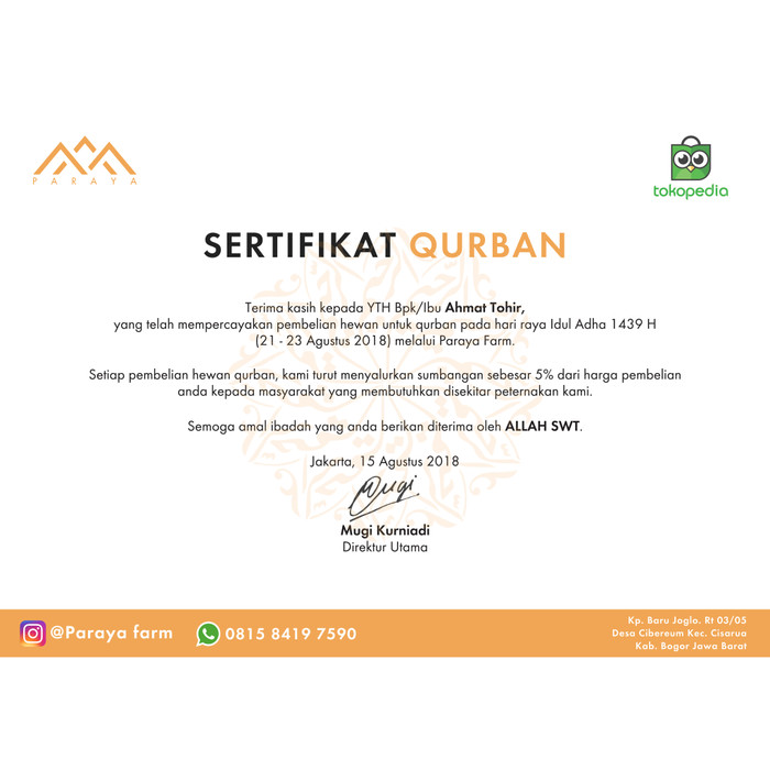 820 Contoh Undangan Qurban Gratis Terbaru