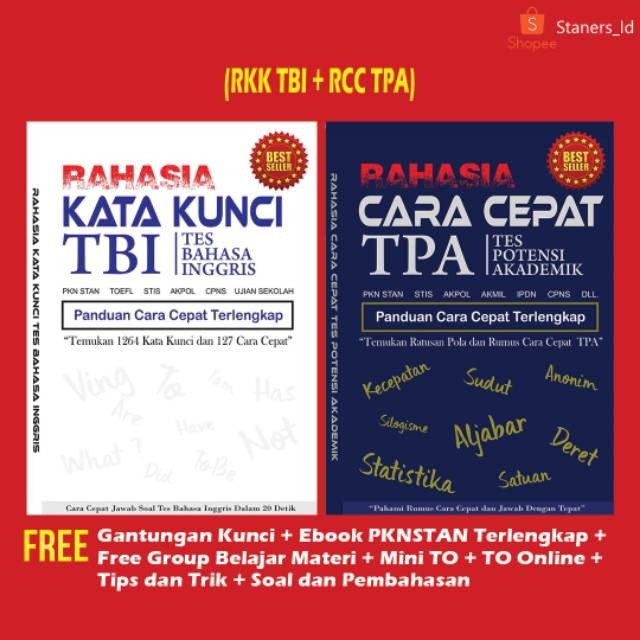 Jual Paket Buku Stan Usm Pknstan Kata Kunci Tbi Cara Cepat Tpa Rkk Rcc Jakarta Timur Toko Kekinian02 Tokopedia