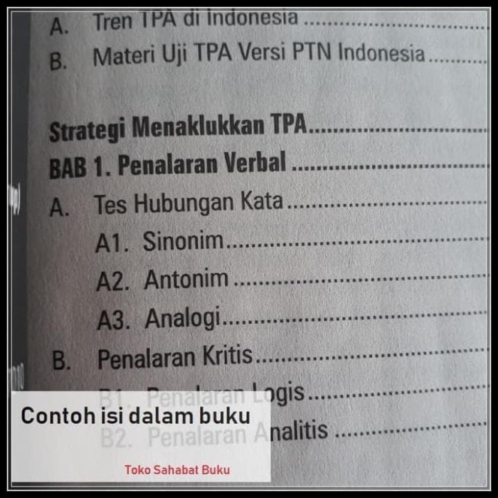 Materi Tpks Binus 2019 Jawaban Soal
