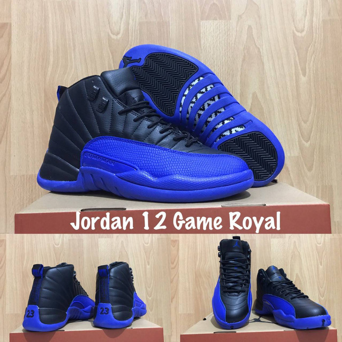 jordan 12 royal blue and black