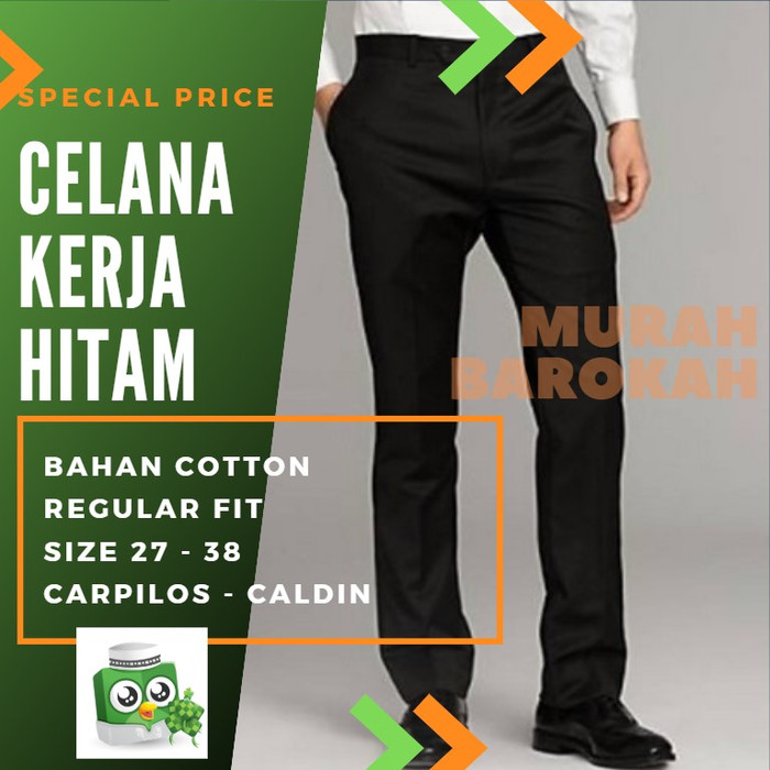 Jual CELANA  PANJANG  FORMAL REGULAR  FIT PRIA  COWOK KERJA 