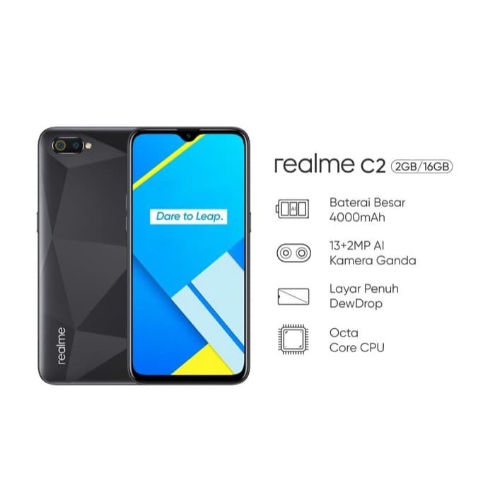 Jual Realme C2 RAM 3GB - ROM 32GB Garansi Resmi 1 Tahun - Jakarta Pusat