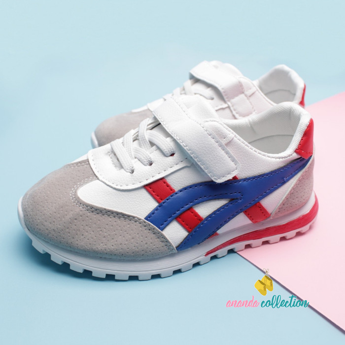 Jual Sepatu  Anak Model Onitsuka  Merah Hijau Pink Kab 