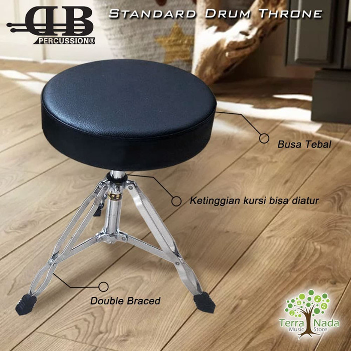 Jual Bangku Drum DB Percussion Standard Kursi Throne Model Bulat Kota