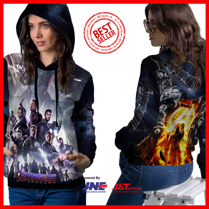 Jual Jaket Hoodie Pullover Custom Avengers Endgame Poster Xxl Kota Bandung Toko Barang Unik Keren Tokopedia
