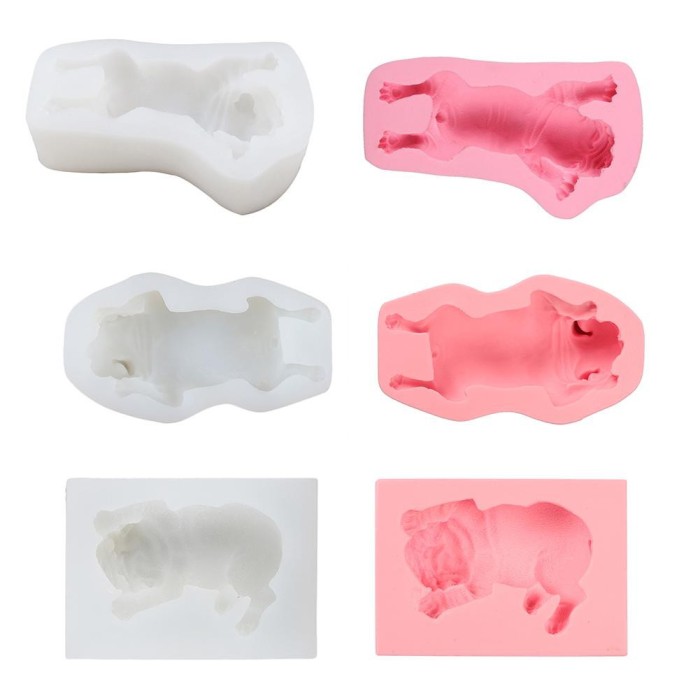 Jual Lou Cetakan Kue Coklat Fondant Bentuk Kartun Anjing 3d Bahan