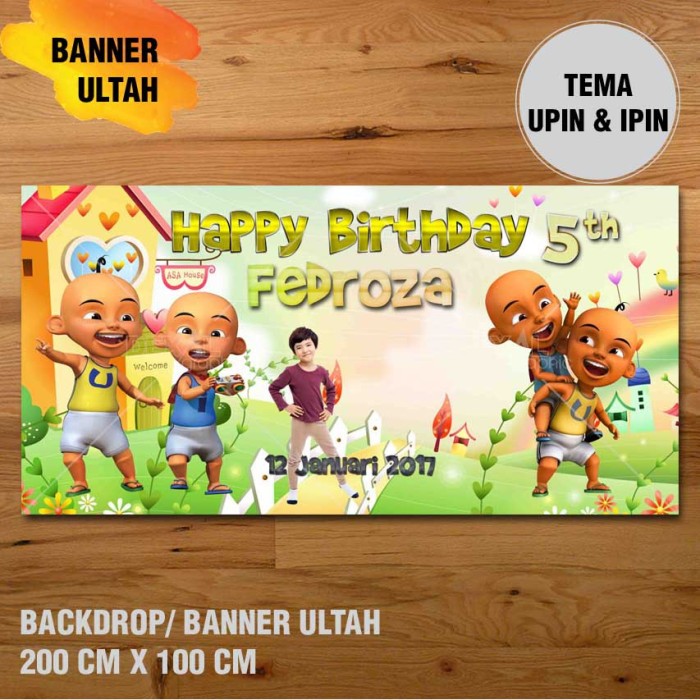 10 Ide Background Stiker  Ulang Tahun Upin  Ipin  Sticker Fans