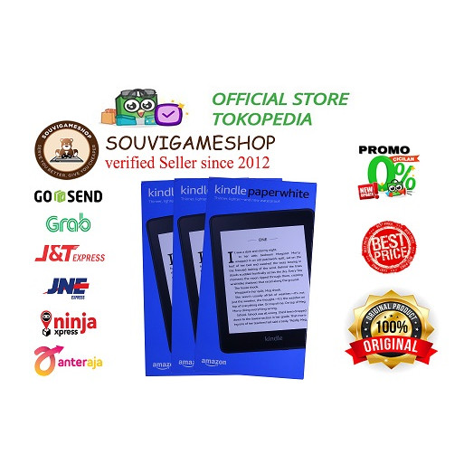 Jual Amazon Kindle Paperwhite 10th Gen EBook Reader Waterproof 8GB Ads
