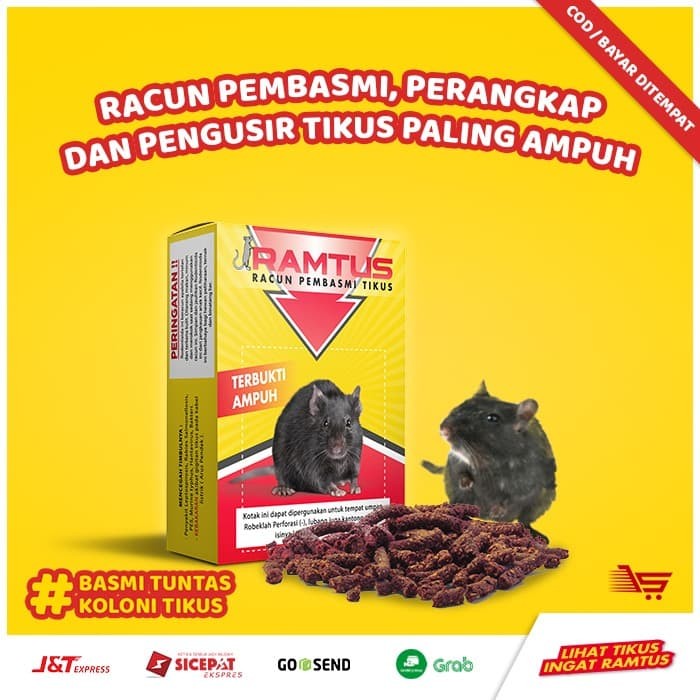 Jual RAMTUS Racun Pembasmi, Perangkap & Pengusir Tikus PALING AMPUH