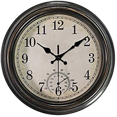 Jual 12 Inch Vintage Retro Rustic Classic Wall Clock With Thermometer Kota Medan Rizalmei Tokopedia
