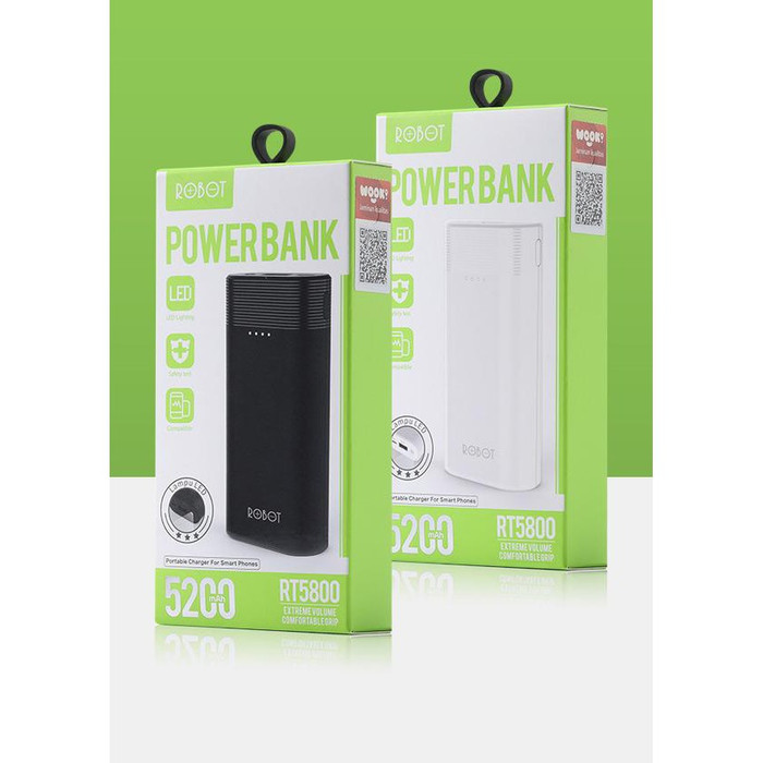 Jual Powerbank ROBOT RT5800 5200mAh Power Bank RT 5800