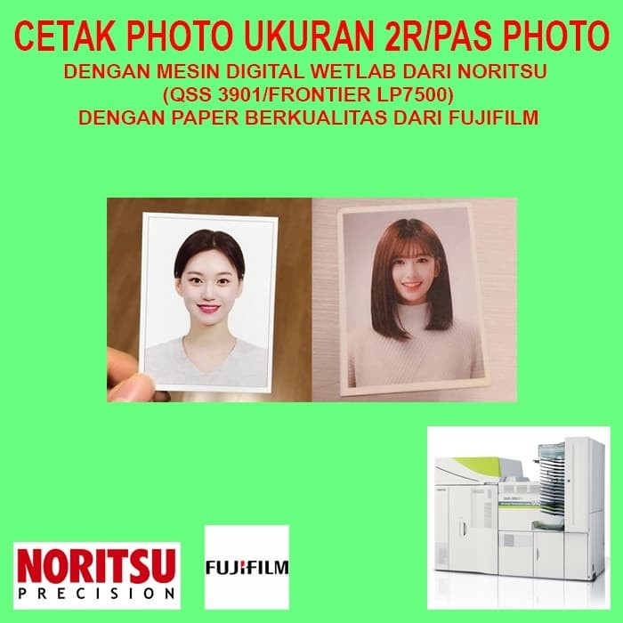 Jual Cetak Foto 2r Pas Photo Digital Minilab Noritsu Dengan Paper Fujifilm Kota Padang Terminal Foto Padang Tokopedia