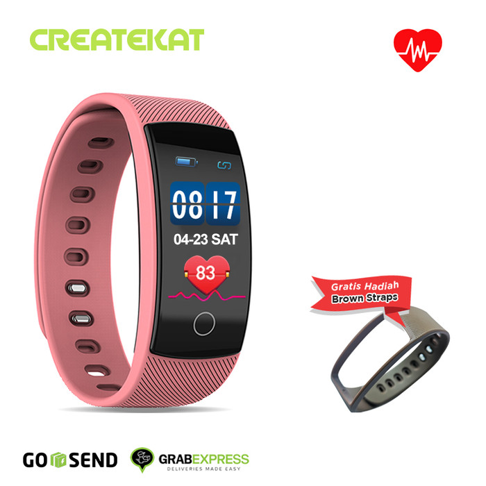 Promo Createkat Smartwatch Heart Rate Monitor Smart Band 