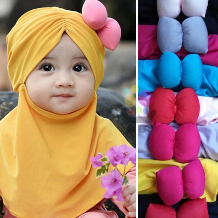 Foto Bayi Hijab Imut - Voal Motif