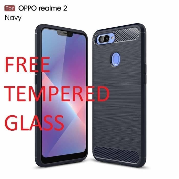 Jual CARBON FIBER LINE SOFTCASE REALME 2 PRO /OPPO F9 PRO