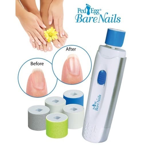 Jual Ped Egg Bare Nails Manicure Pedicure Alat Pemoles Pembersih Kuku