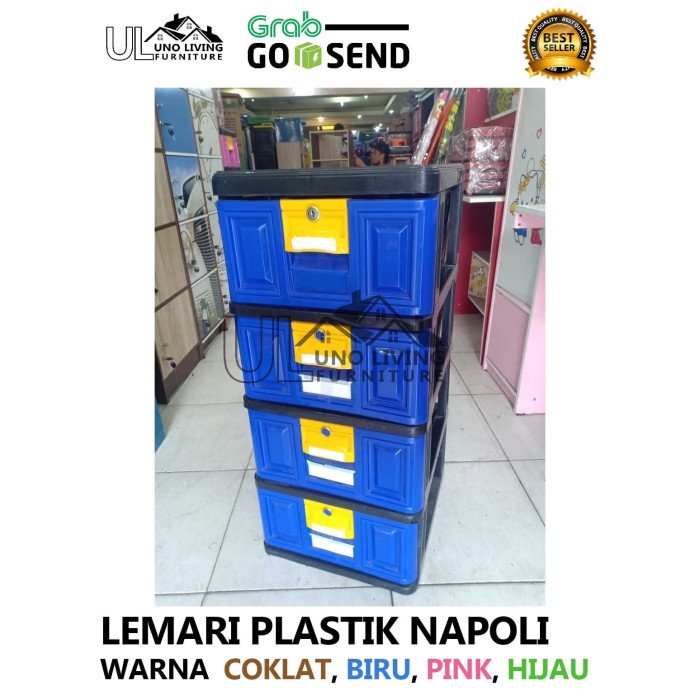 Jual Lemari  Plastik  Napolly  4 Susun Terbaru  Gojek Grab 