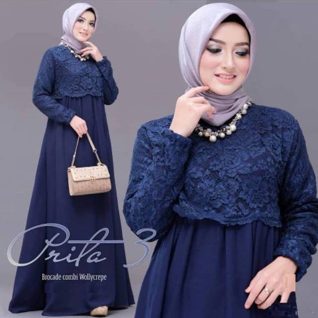 Jual Baju Gamis Pesta Aplikasi Brokat Model Terbaru Kota Bandung Hai Cantik Bandung Tokopedia