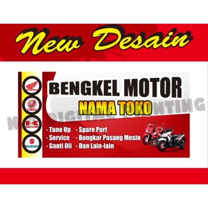 30 Top For Contoh  Spanduk  Untuk Bengkel  Motor  Heart and 