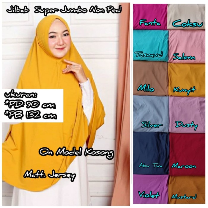 Jilbab Jumbo Bahan Jersey