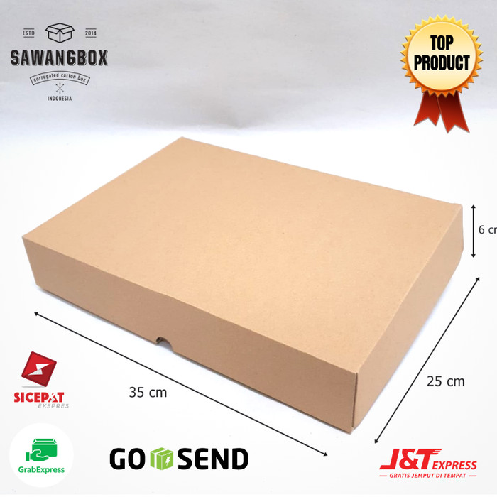 Jual Karton Box 35x25x6 Kotak Kardus Packaging Baju Kaos Sawangbox Jakarta Barat Sawang Box Tokopedia