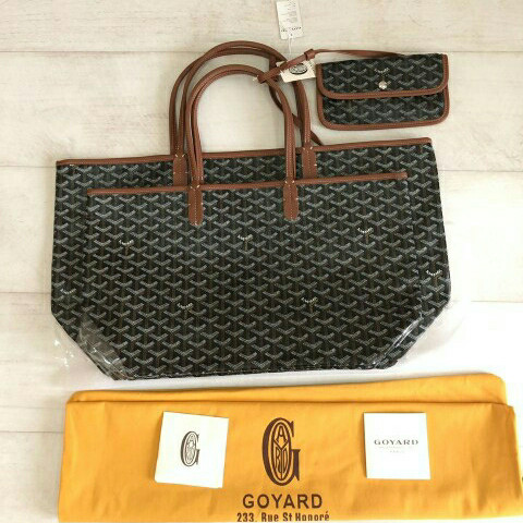 goyard leather tote
