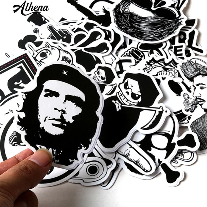 Jual 60 Pcs Set Hitam Dan Putih Kartun Graffiti Mobil Truk Jendela