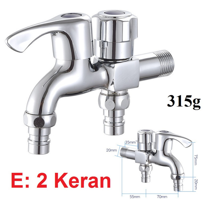 Jual Kran Air Stainless Keran Panas Dingin Cuci Mesin ...