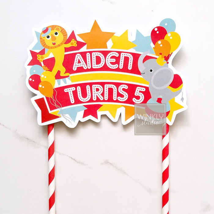 Jual Custom Name Cake Topper Big Size Hiasan  Kue  Tart  