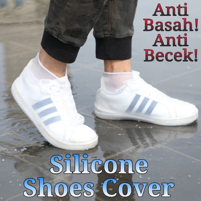 Foto Produk Pelindung Sepatu Silikon Elastis Silicone Shoes Cover Anti Becek Basah - Small dari Ahoki Store