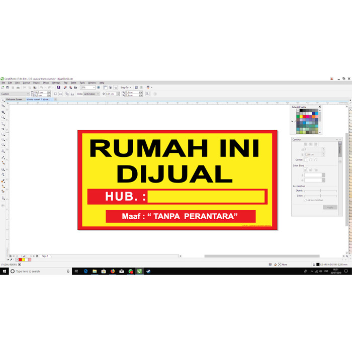 Jual Spanduk banner baliho jual beli rumah tanah properti 