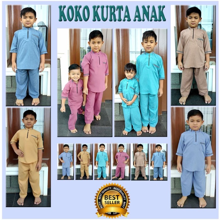 Jual Baju Koko anak / Koko Kurta / Baju Koko Pria / Busana