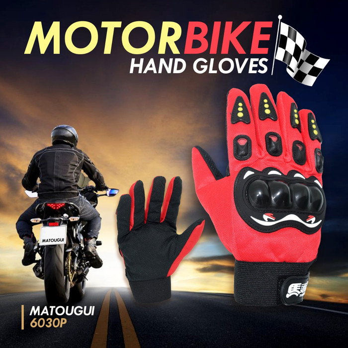 Jual Sarung Tangan Motor Bikers Matougui Full Finger kode